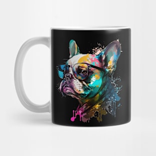 A dog wearing glasses Mug